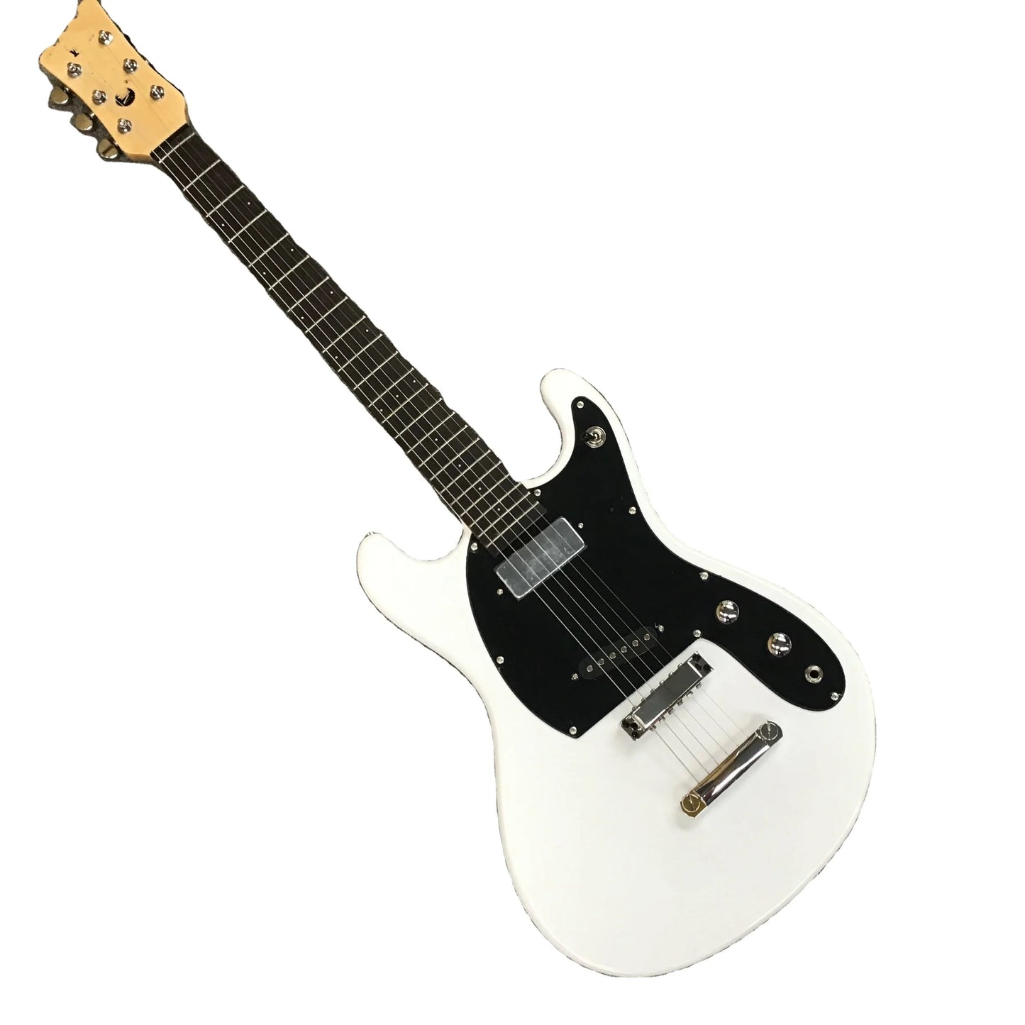 Factory Direct Hot Sale Deluxe Mark II White Guitar Ventura Johney Ramne Mosrte Tun-A-Matic Stop Side/Back Material Maple Ebo