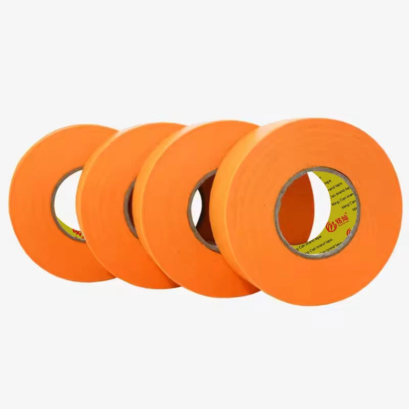 Orange Anti-UV Masking Paper Tape Single-Sided Water Activated Rubber Adhesive Heat-Resistant for Painters