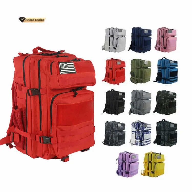 45L 900D Oxford Custom Waterproof Sports Gym Fitness Backpack Crossfit Tactical Bags Outdoor Hunting Trekking Tactical Backpa