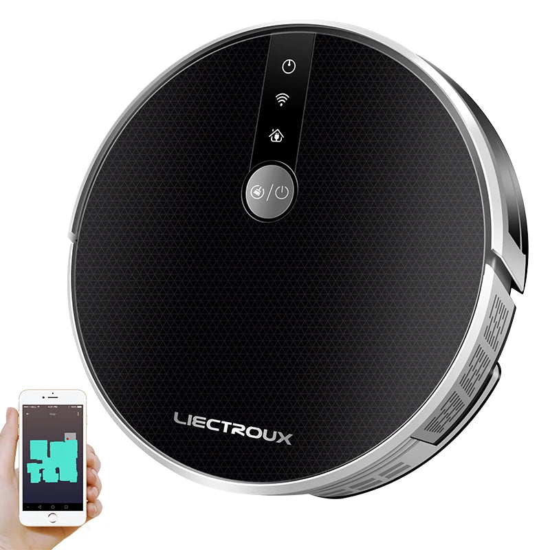 Robot Vacuum Cleaner LIECTROUX C30B AI Map RouteSuper Smart Partition with Memory WiFi App Control 6000Pa Strong Suction