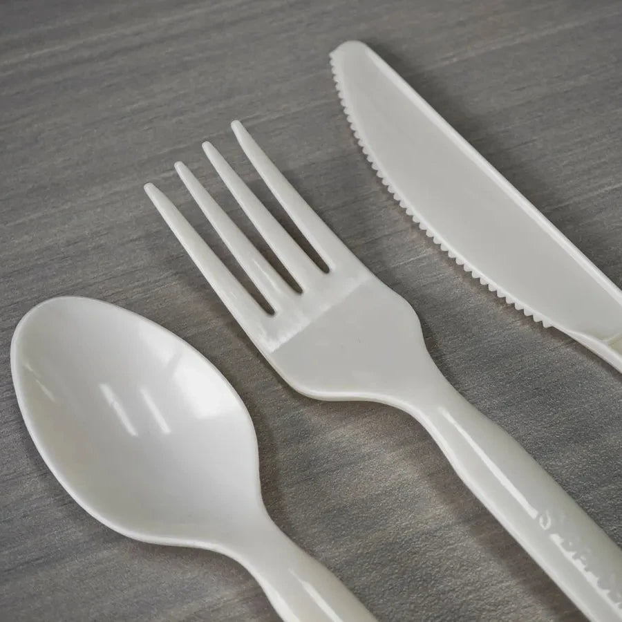 Wholesale Biodegradable Disposable PHA Cutlery 7inch Marine Degradation PHA Cutlery Biodegradable Cutlery Set