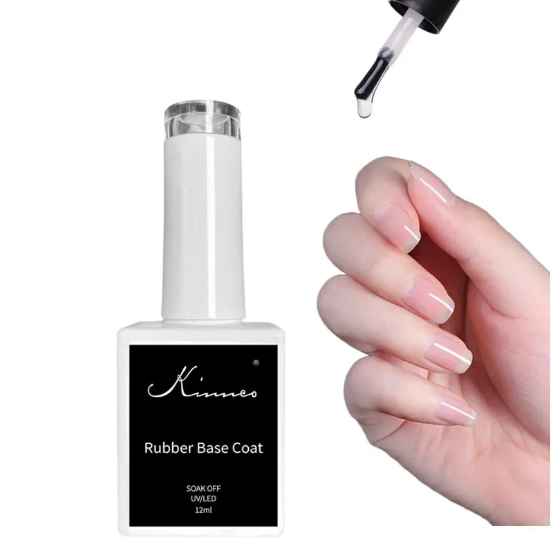 KNC  clear Rubber Base Coat Nail Gel Polish Rubber Base Gel for Nail Long Lasting Strong Adhesive Private Label