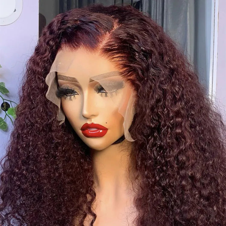 GL 12A Raw  Hd Lace Frontal Wig Super Double Drawn Vietnamese Hair Wig Raw Burmese Curly Wigs Human Hair Lace Frontal