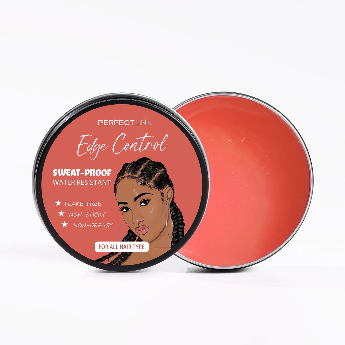 Strong Hold Herbal Private Label Hair Styling Wax Pomade Custom Logo Edge Control Braiding Gel for Natural Hair