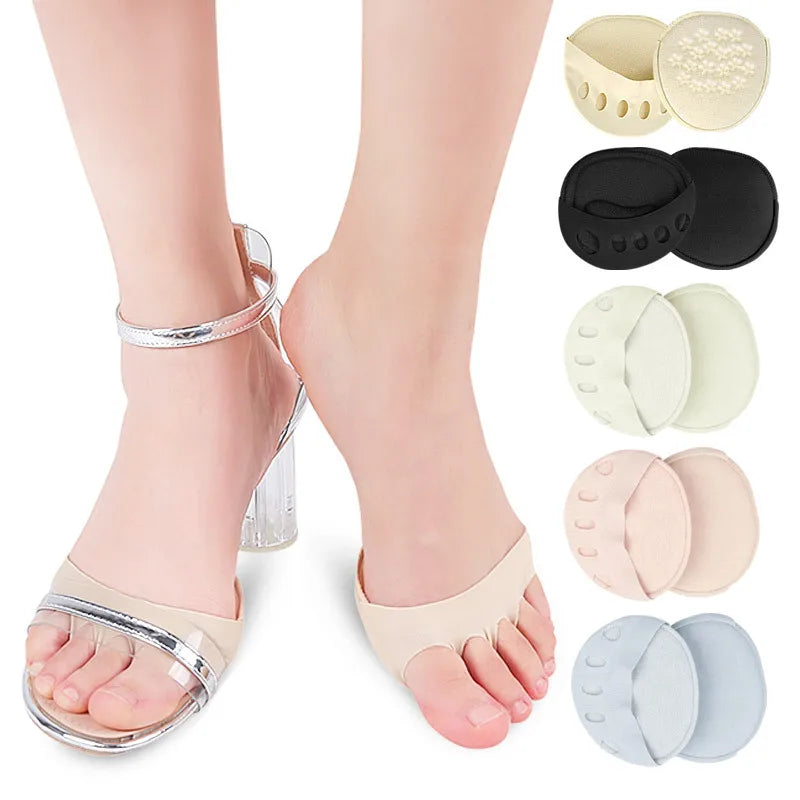 Heel Pads Women's High Heels Forefoot Half Palm Invisible Socks Thin Breathable and Sweat-Absorbing Insoles with Front Sole M