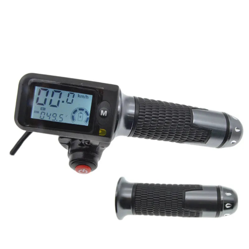 36v 48V 60v Electric Bike Scooter LCD Display Twist Throttle Grip Accessories Key Components for Your Electric Bicycle