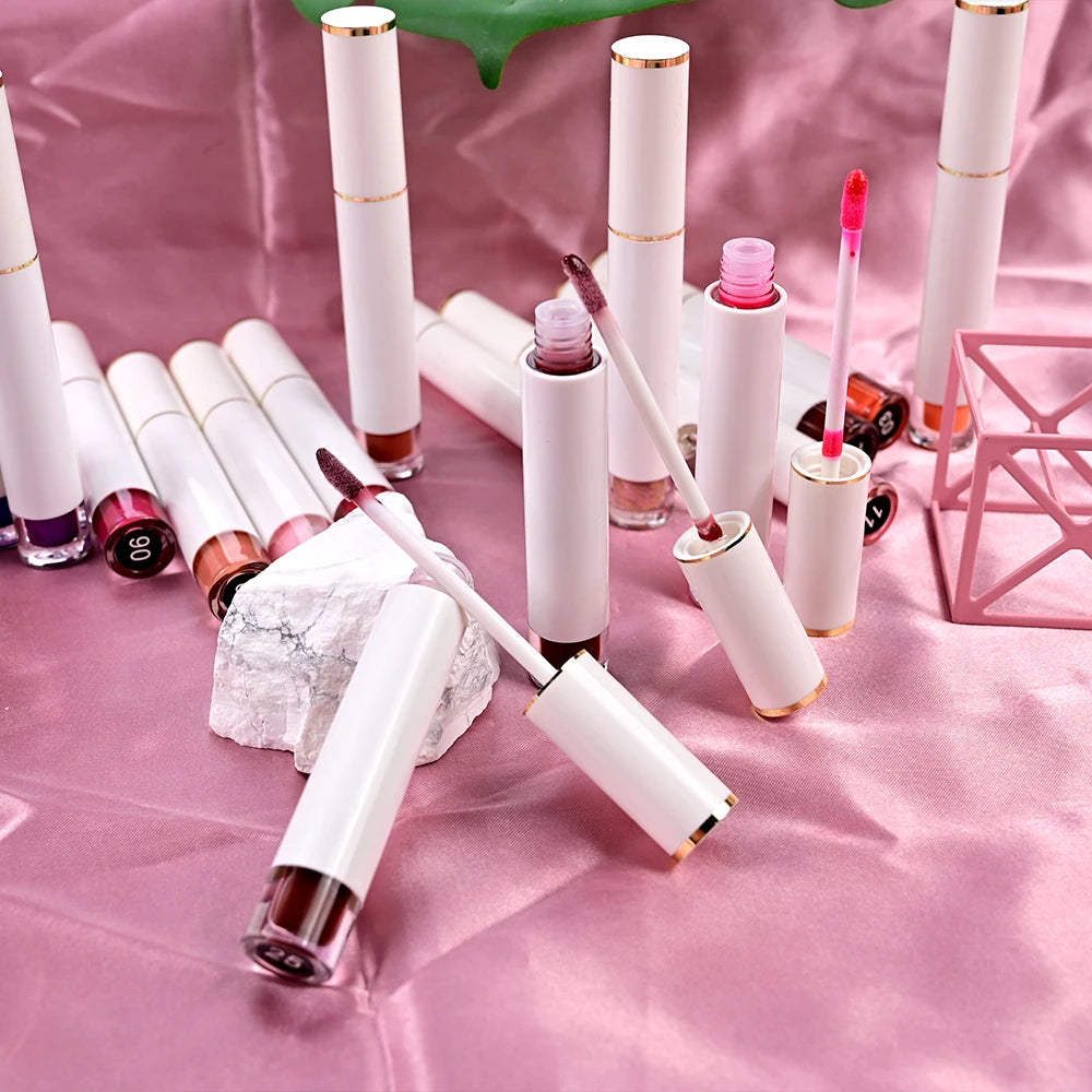 Cosmetics Moisturizing Lip Balm and Gloss Private Label Soft Tubes Pink Non-sticky Lip Gloss Balm