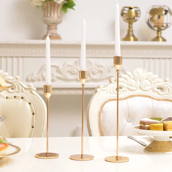 LG20180104-4 Big Size 34cm Wedding Decors Table Candle Stand Metal Candle Holder