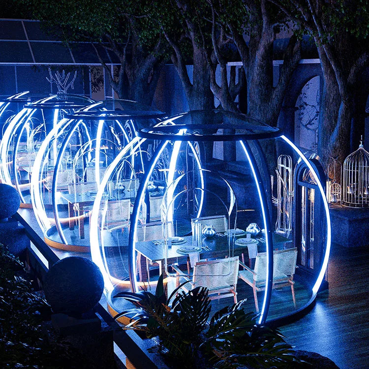 FHClear Polycarbonate Plastic Starry Transparent Tent Bubble Room Dome Tnet