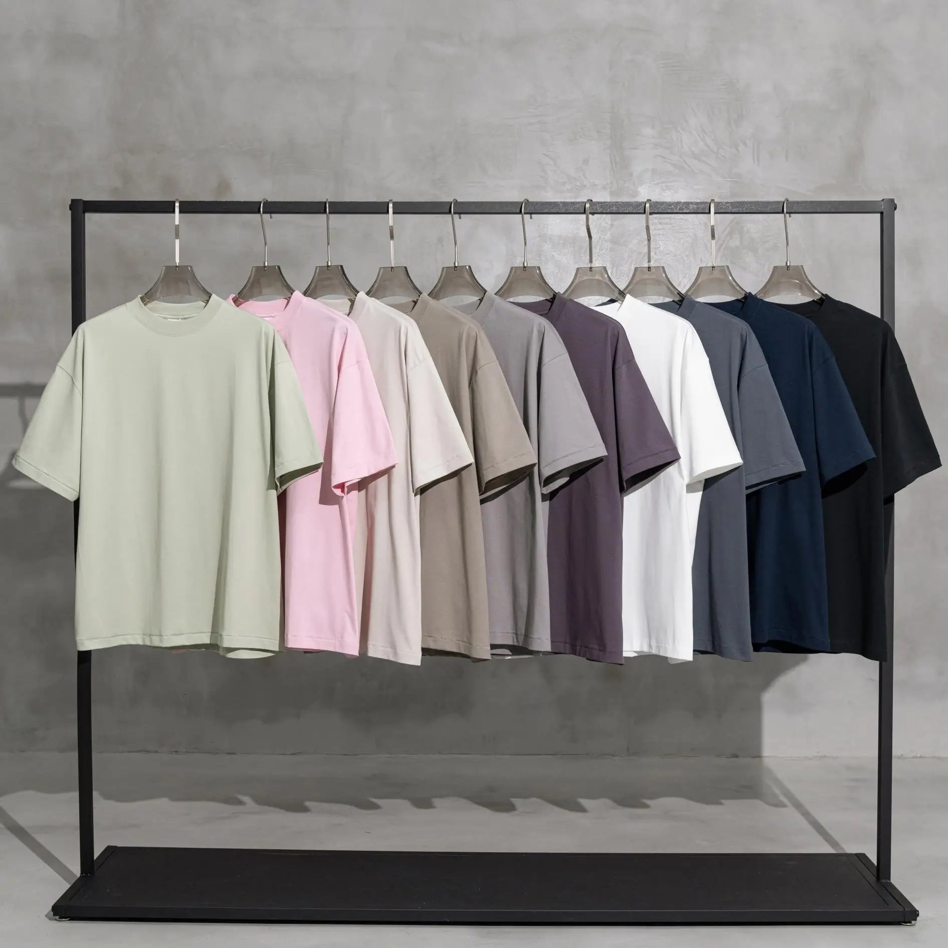 Wholesale Printing Blank Quick Dry Loose T-shirt Heavyweight Cotton 230g Oversized Men Anti-wrinkle Knitted Washed T Shirt