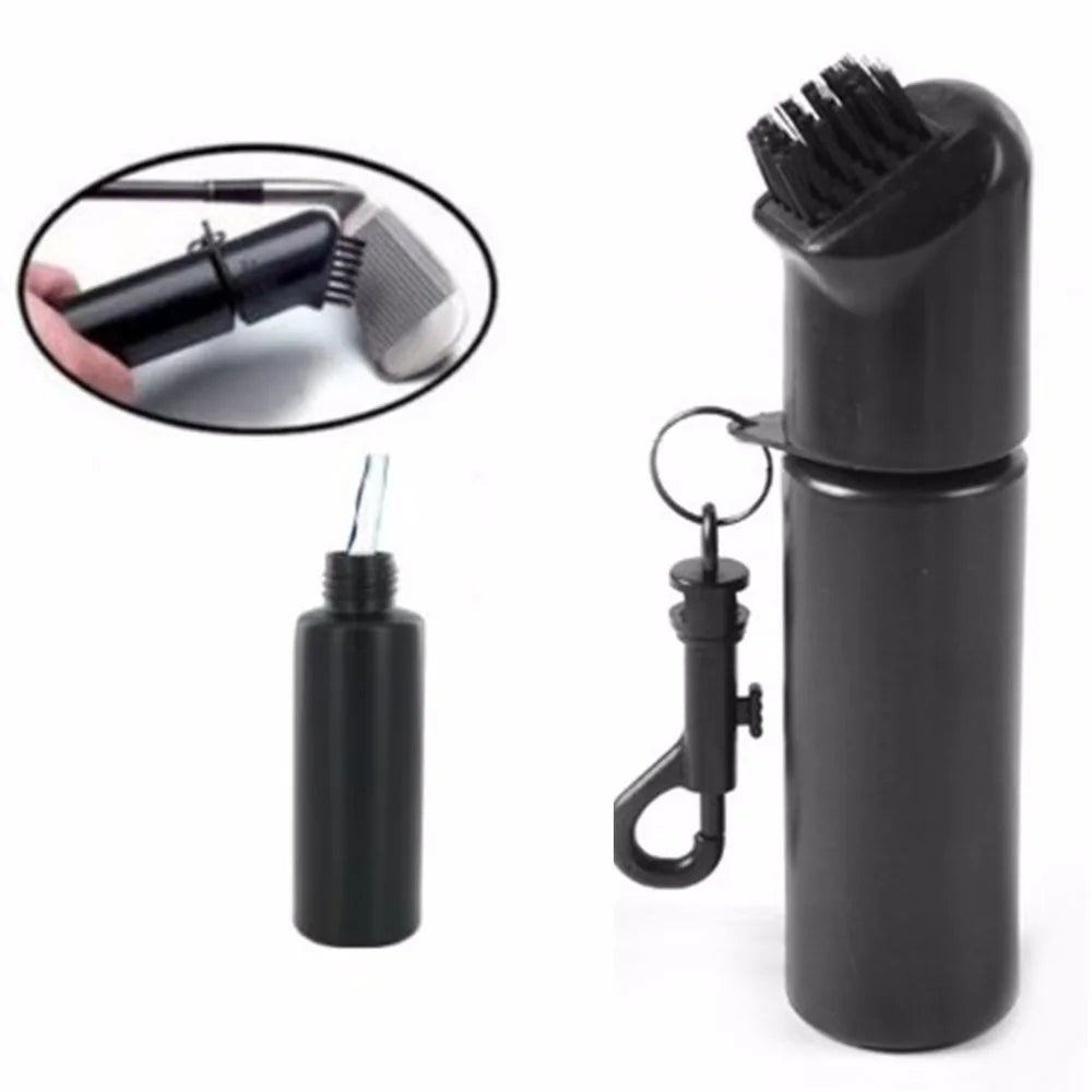 Golf Club Ball Cleaning Brush Set with Water Bottle Dual-Head Scrub Brush for Irons Woods & Golf Balls Durable Golf Accessori