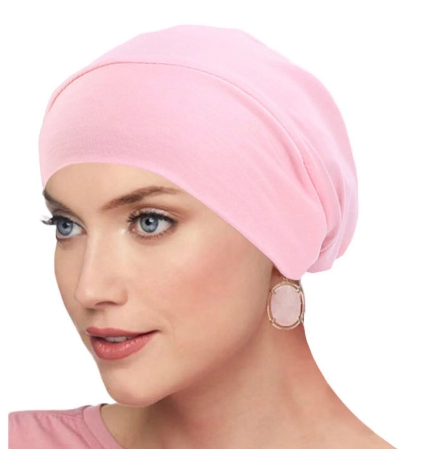 Slouchy Women Hat Chemo Headwear Chemo Beanies Cute Cotton Sleep Turban Satin Lining Headwear Chemo Night Cap
