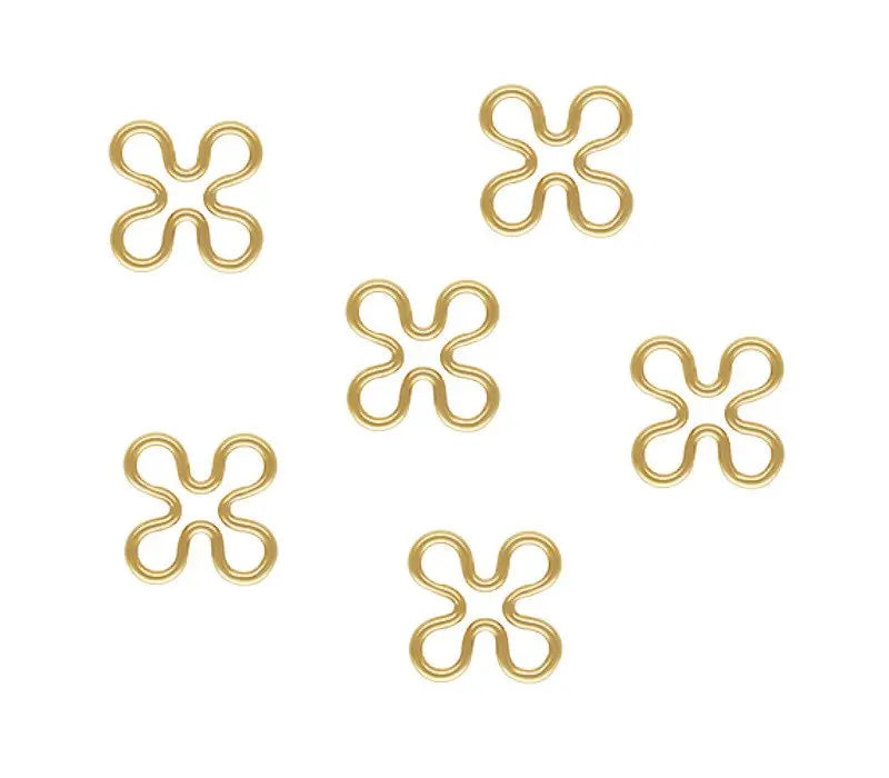 GP Fashion Real Flower Connector 14K Gold Filled Permanent Charms Permanent Jewelry Making Wholesale