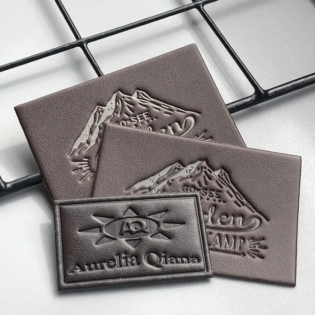 Clothes Genuine Leather Patches Custom Brand Logo Embossed Eco-Friendly Custom Color & Size Patch Labels for Garment & Shoes