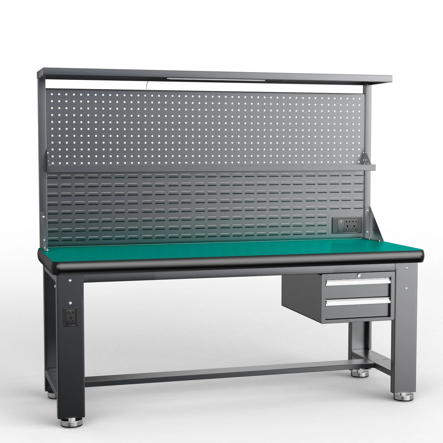 Optimal Products Anti-Static Industrial Workbench Cold Rolled Steel Plate OEM Customizable Garage Storage Table 3-Year Warranty