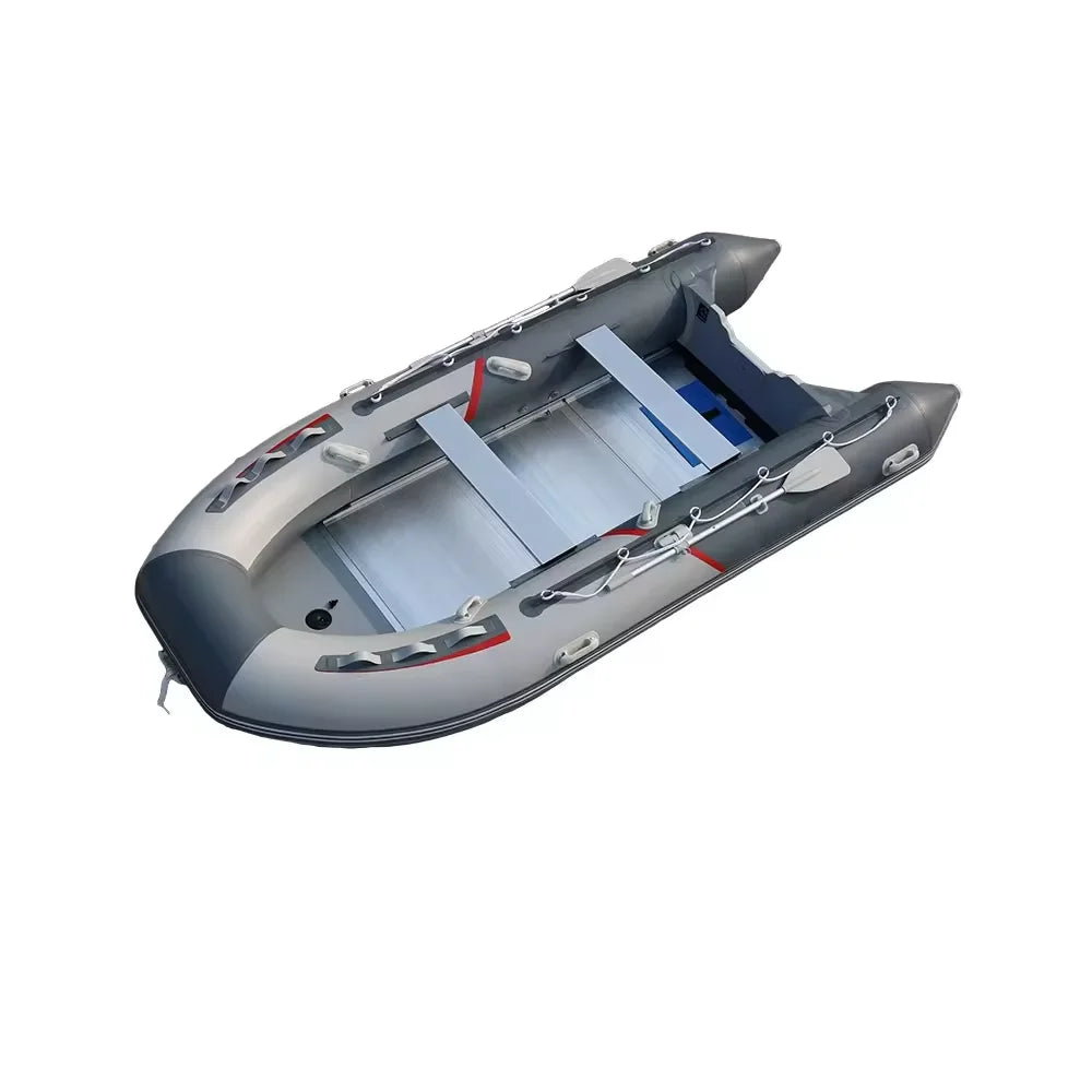 3.6 OEM Factory Price PVC Hull Material 4 Person Rowing Boat with Hand Pump Outdoor Inflatable Fishing Boat for Sale