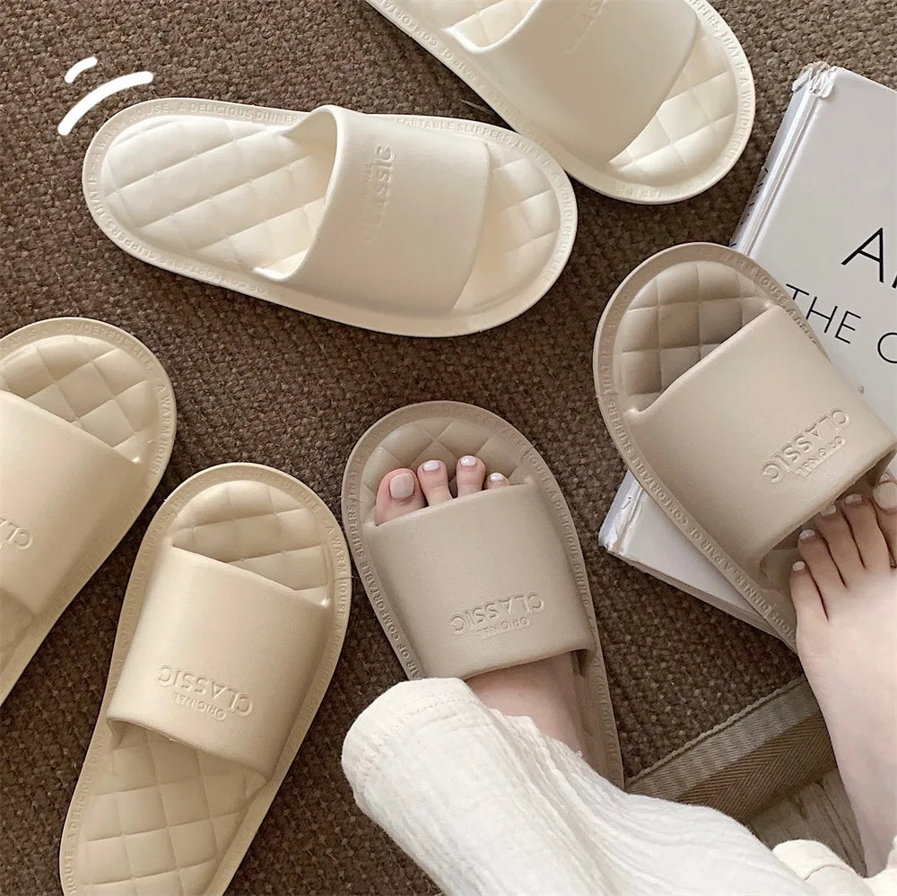 XIXITIAO Summer Simple and Comfortable Indoors slippers Unisex Bathroom Bedroom Eva Slides slippers for Women and Men