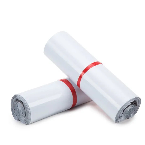 200-1000PCS  Instock White Poly Pe Mailer Recycled Courier Bags for Packaging Express Shipping Mailing Bag