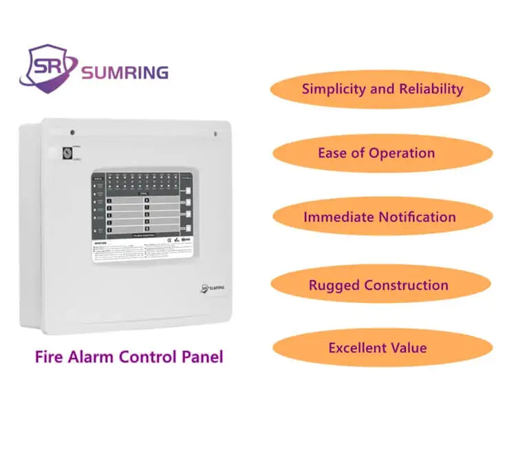Good Looking Surface Design Easy Installation Factory Price Conventional Fire Alarm Control Panel Fire Protection CE Certifie
