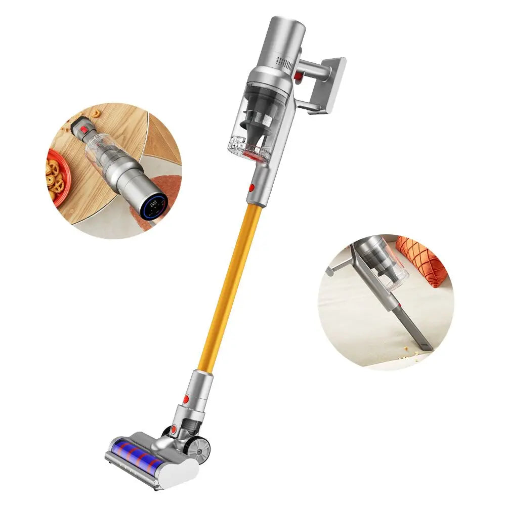 LIECTROUX I10 Cordless Handheld Stick Vacuum Cleaner Portable 250W 27Kpa Powerful Suction LED Headlight & Display 30minCleani