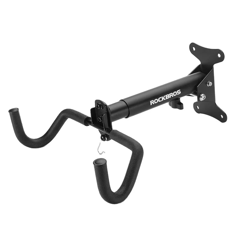 ROCKBROS Carbon Steel Vertical Wall-mounted Bicycle Rack Bike Storage Hook Mounted Bike Support Bike Wall Mount Foldable Hook