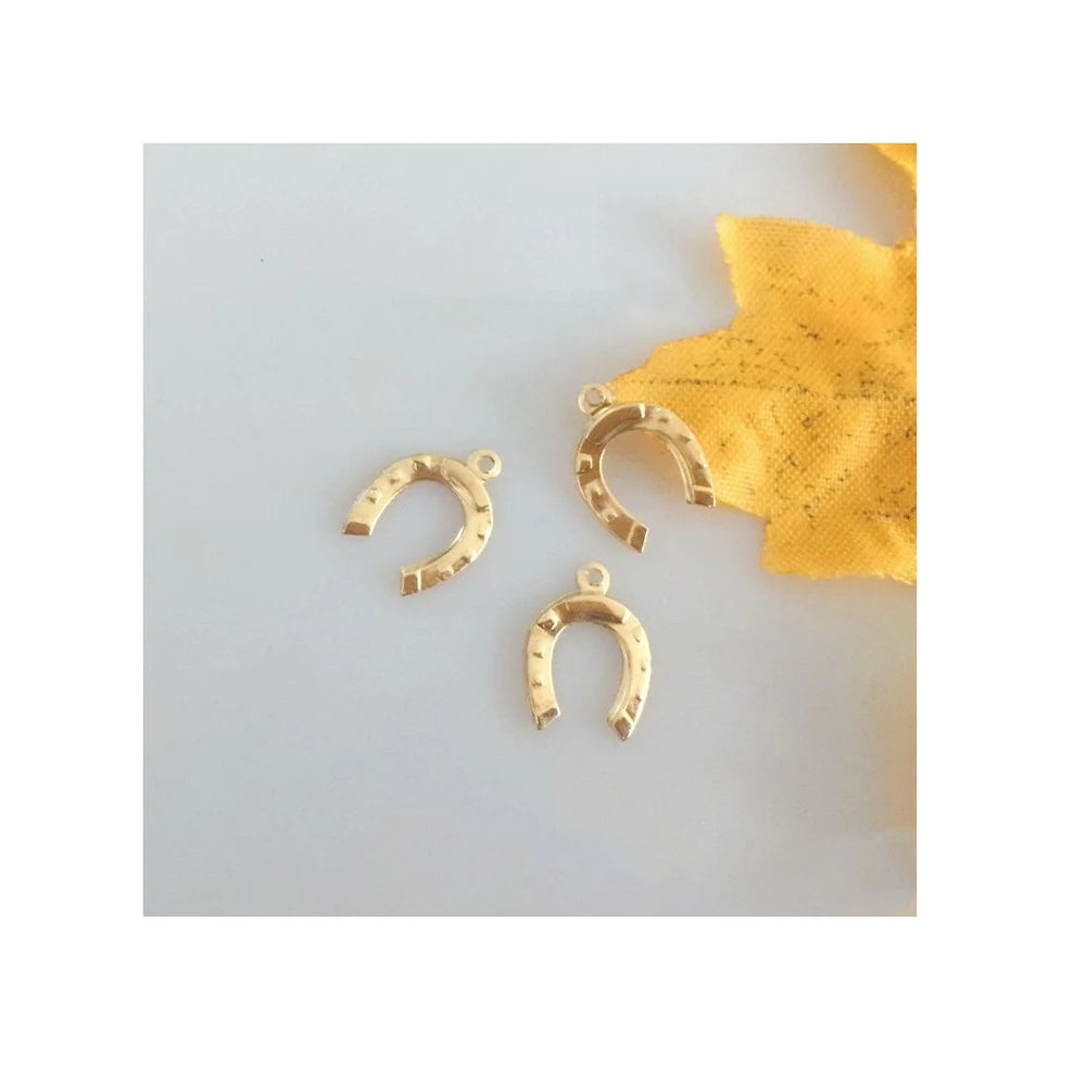 GP Wholesale Excellent Lucky Horse Shoe Jewellery Pendant for Women 14K Gold Filled Lucky Charm Pendant