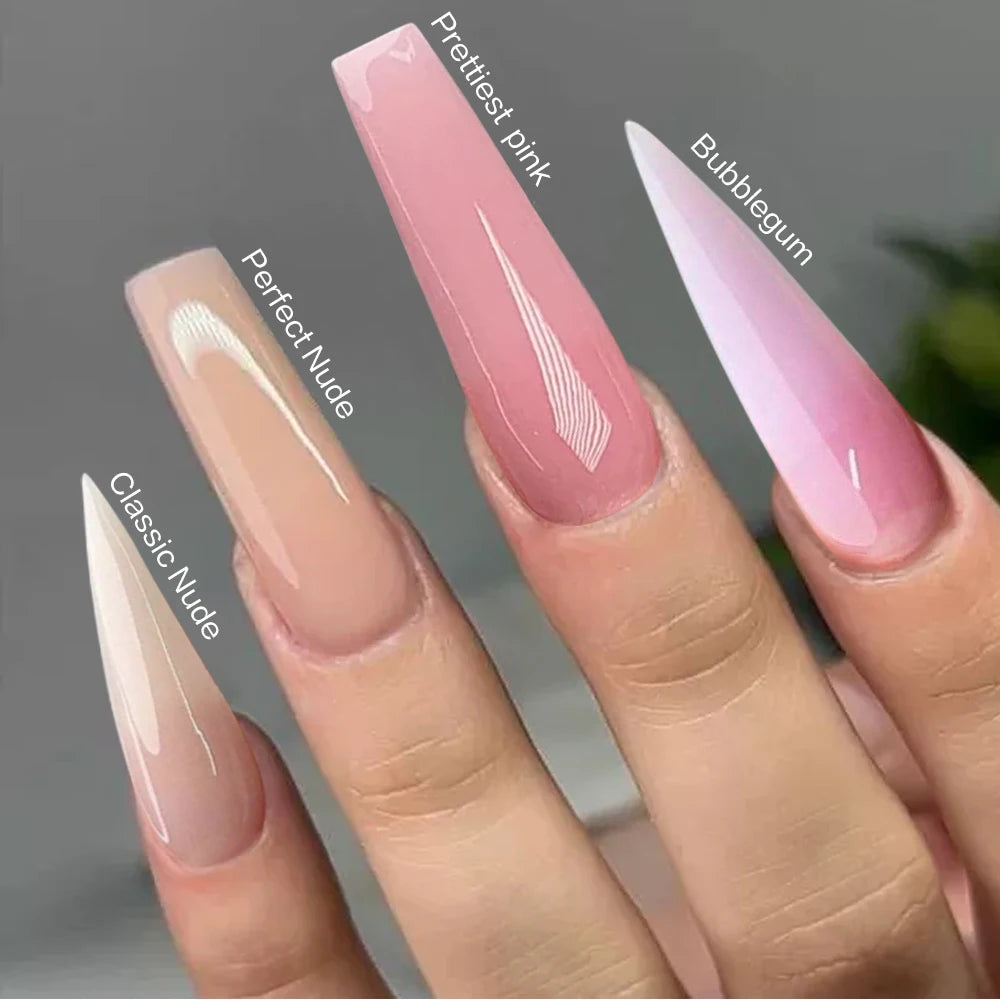 Wholesale Nail Supplies 2 In1 Nude Natural Color Cover Pink Buttery  Nail Acrylic Powder