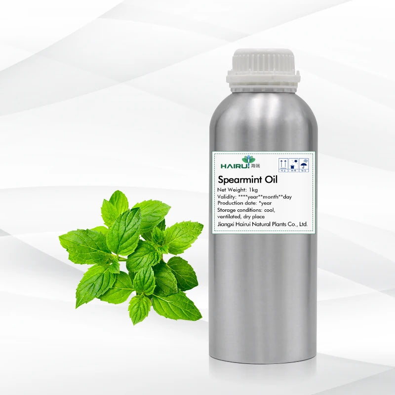 Private Label Natural Spearmint Essential Oil Pure Natural Plant Extracted Spearmint Oil for Cosmetics  Aromatherapy
