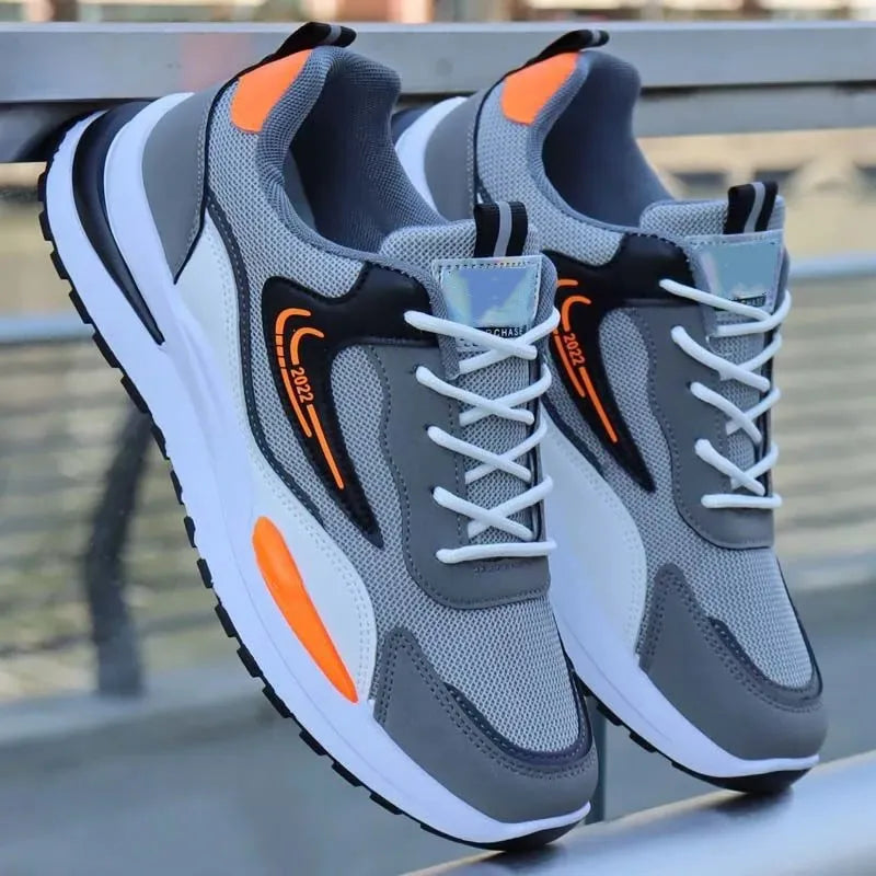 Wholesale High Quality Summer Fashion New Design Casual Shoes Male Running Sports Shoes Pu Mesh Breathable Men Sneakers for M