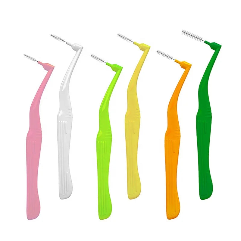 New L Shape Adult Interdental Brush Micro Brush Dental Oral  Interdental Brushes