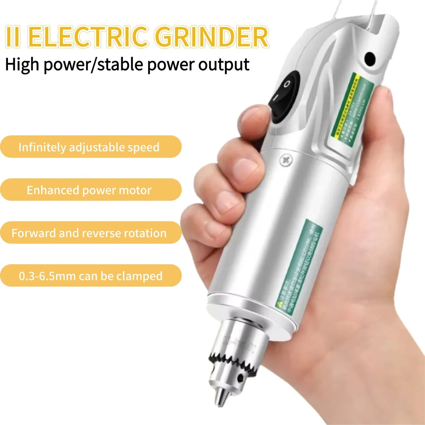Wholesale II Mini Small Electric Grinder Mill Pen Jade Stone Wood Nut Jewelry Polishing Carving Micro-speed Electric Grinder 