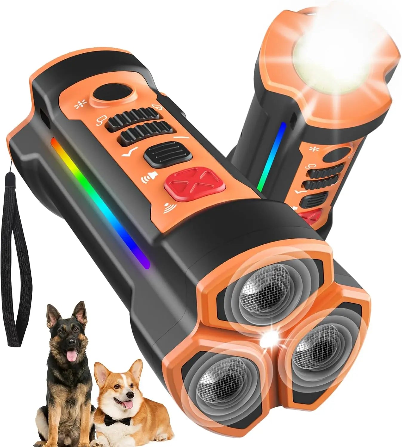 New 3 in 1 Ultrasonic Dog Repeller Training No Dog Noise Anti Barking Device Ultrasonic Sound Bark Control