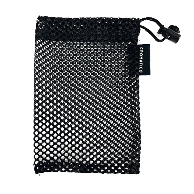 Custom Label & Sizes Polyester Mesh Swimwear Bags for Beach With Drawstring Cord Lock Closure