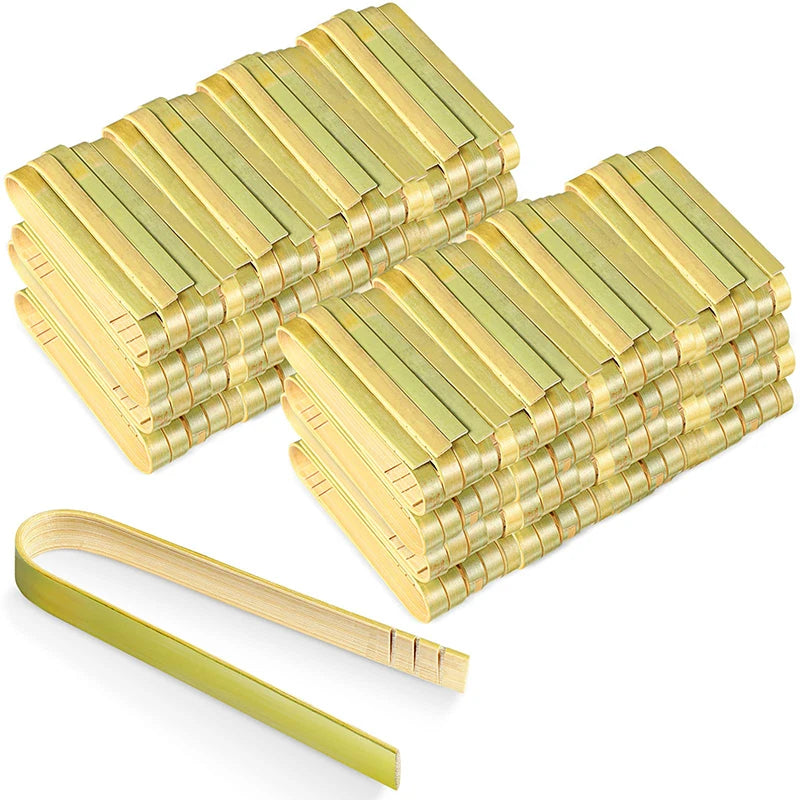 Mini Disposable Bamboo Toaster Utensil for Parties and Buffets for Cookware AP Small Wooden Utensil