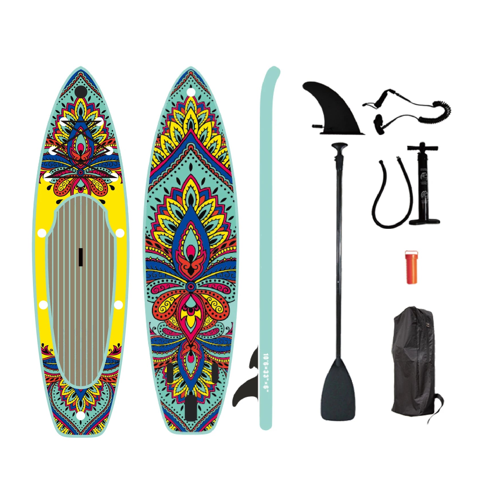 Inflatable Paddle Board Surfboard-Unisex Ocean Use Marine Accessory Made in China