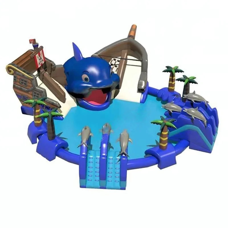 Giant Inflatable Pool Water Park Dinosaur Water Slides Adults and Children Inflatable Aqua Amusement Park