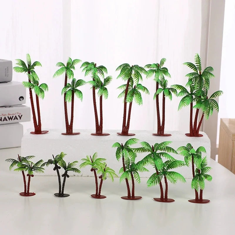 Yopin-1430 Wholesale Indoor Decoration Fake Tree Artificial Mini Coconut Palm Tree