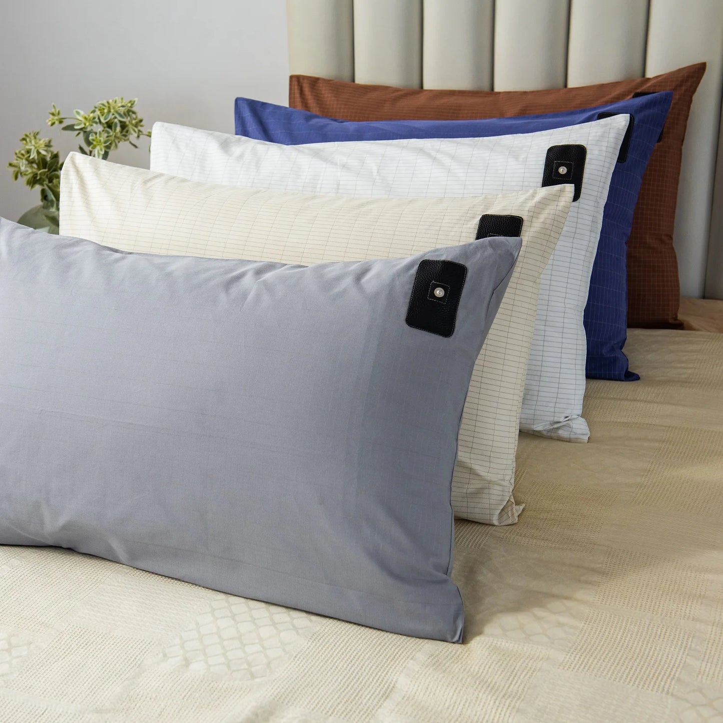 Grounding Pillowcase Made with Silver Fiber Conductive Thread Good for Health Include a Local Plug