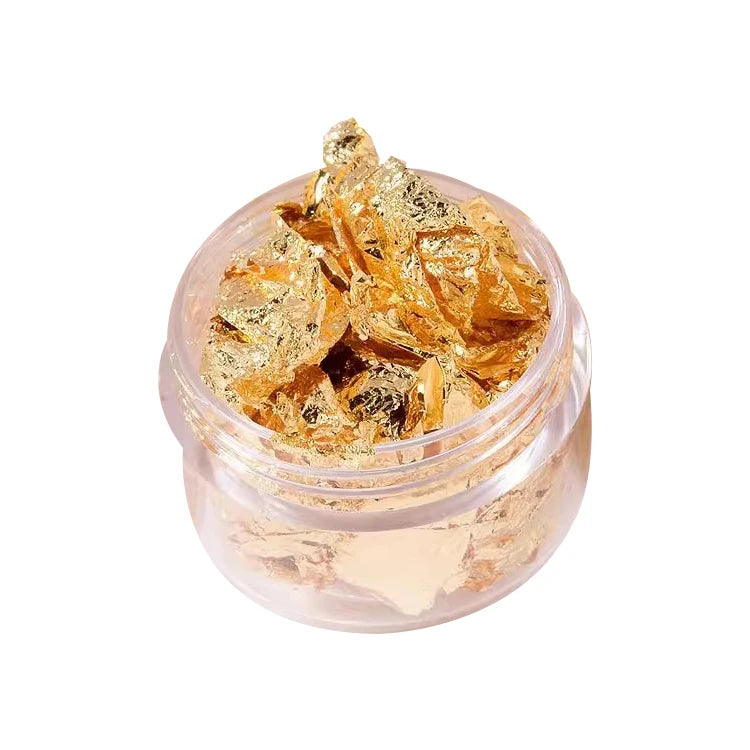 Best Price Three Colours/set Gold-Plated Silver Rose Gold Nail Art Home Decoration Metal Flakes Plaque Set with Offset Printi