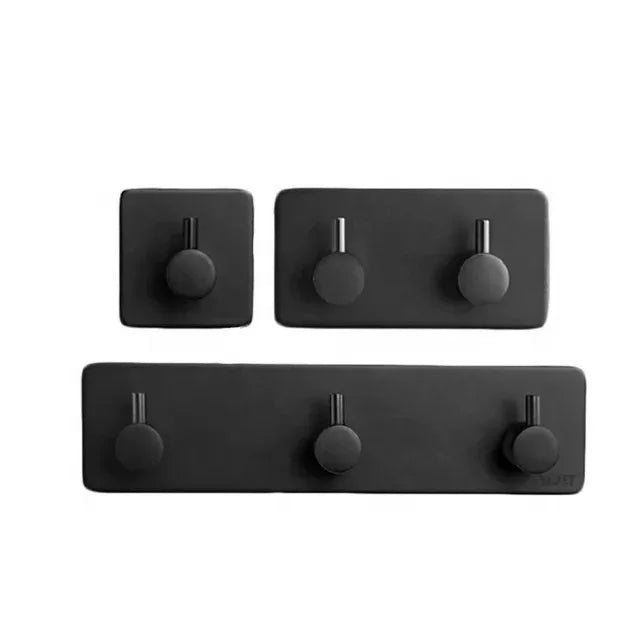Kitchen Hook Organizer 4 Hooks Wall-mounted Key Cover Towel Heavy Duty Stainless Steel 3M Self Adhesive Wall Hanger Hook