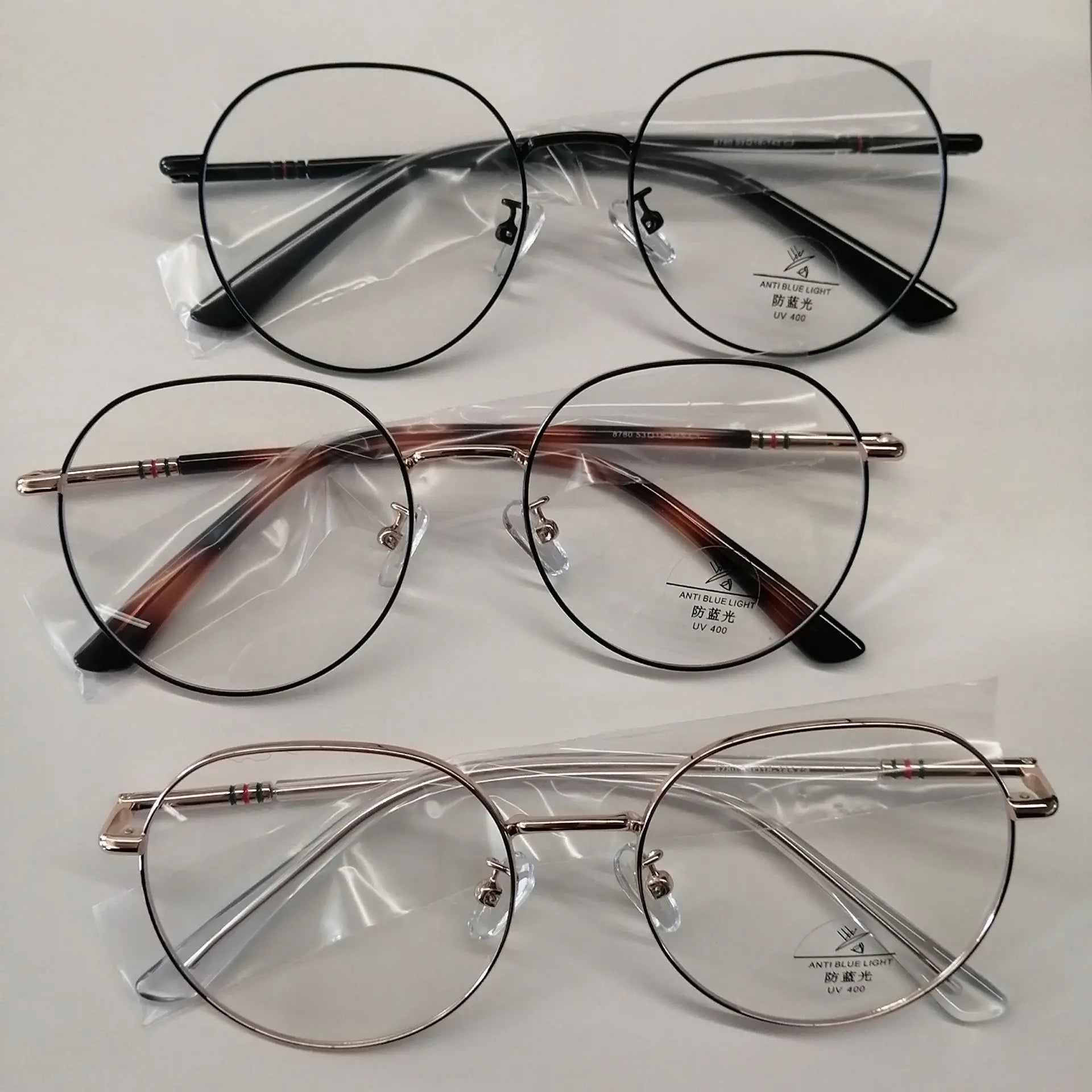 Best Hot Sale Glasses Vintage Round Frame Blue Light Blocking Lenses with UV400 Optical Computer Glasses Eyewear