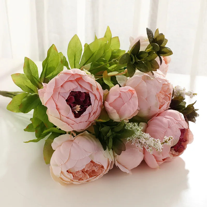 LF333 Artificial Flowers Peony Silk Flower Wedding Events Home Table Centerpiece Artificial Flowers Decoration Wedding