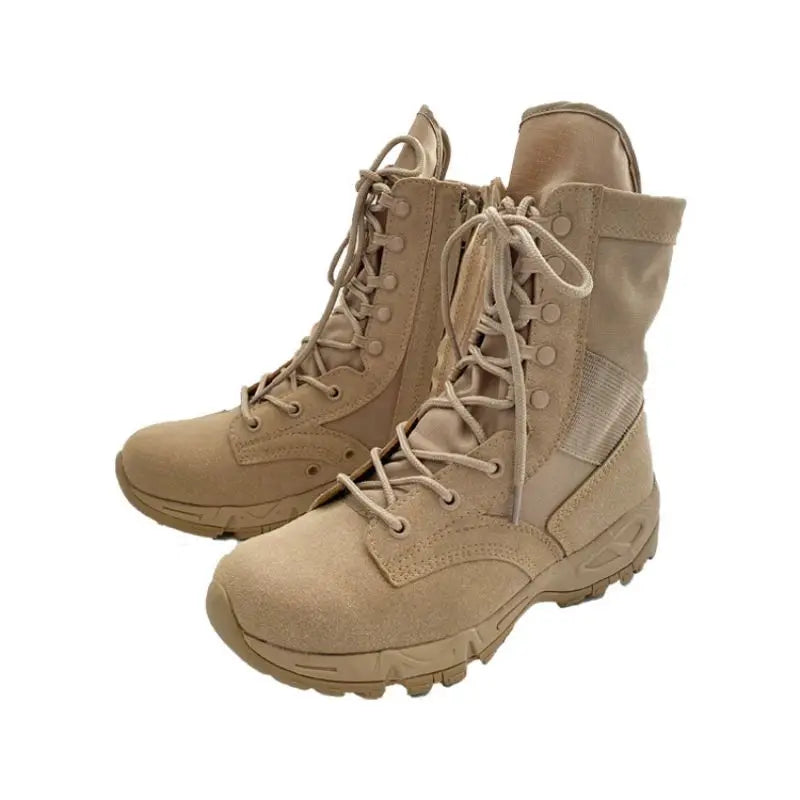 CXXM Combat Tactical Desert Boots for Men Breathable Oxford Fabric