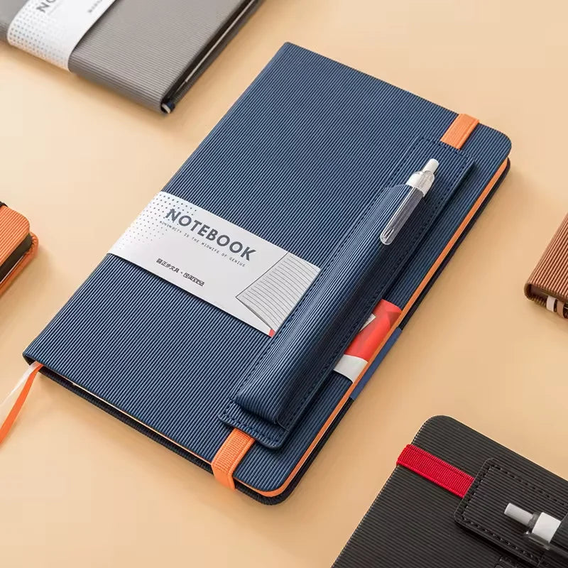 2026 Hot Sell Notebook Custom Wholesale Promotional A4 A5 Business Aesthetic Lined Diary Notebook PU Leather Hardcover Notebo