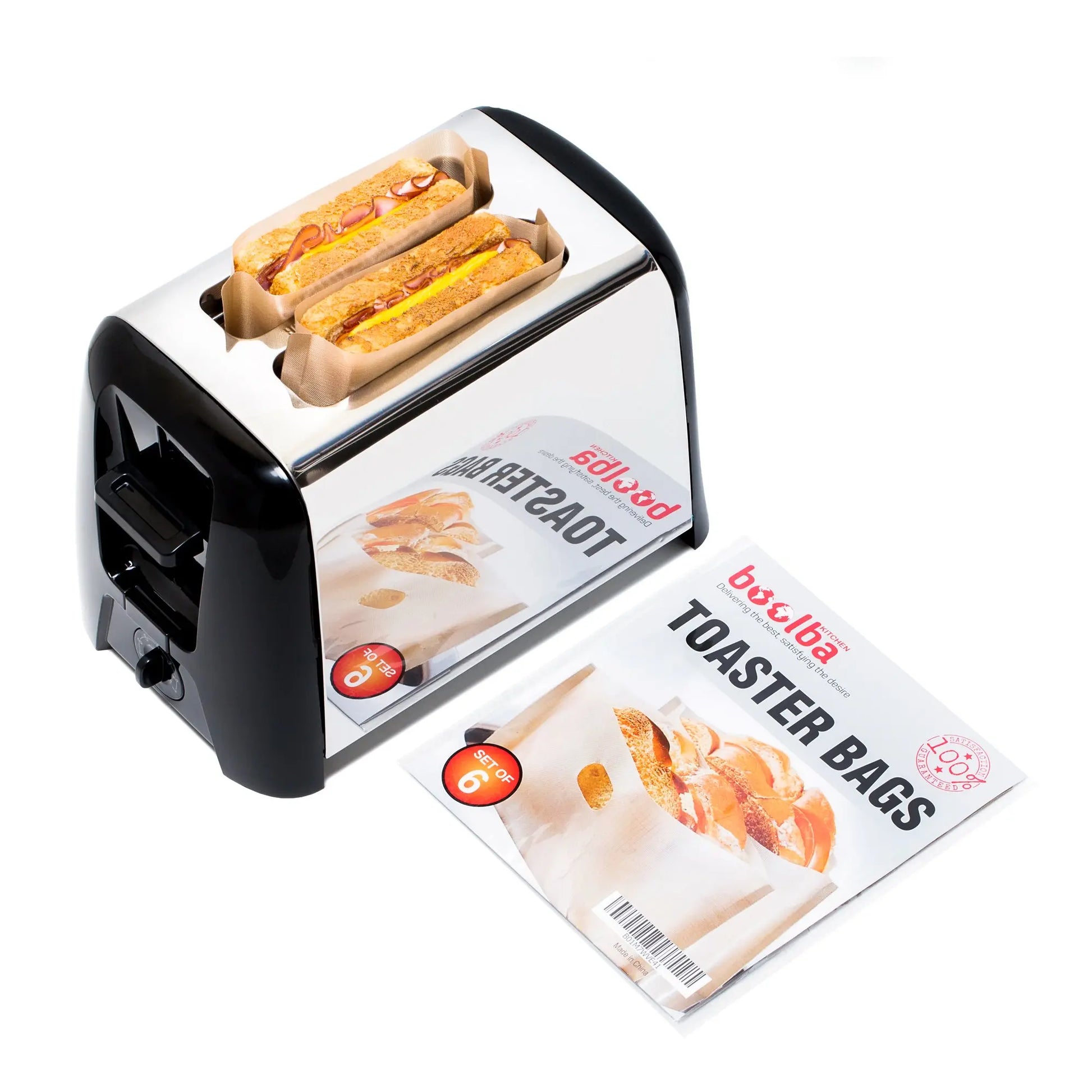 Non Stick Toaster Bags Reusable and Heat Resistant Easy to CleanPerfect for Grilled Cheese Sandwiches