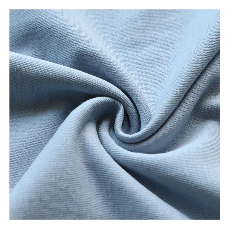 82011 High Quality Organic Eco-Friendly Hemp Cotton Sorona Blended Knitted Single Jersey Fabric 210GSM for Outdoor Apparel