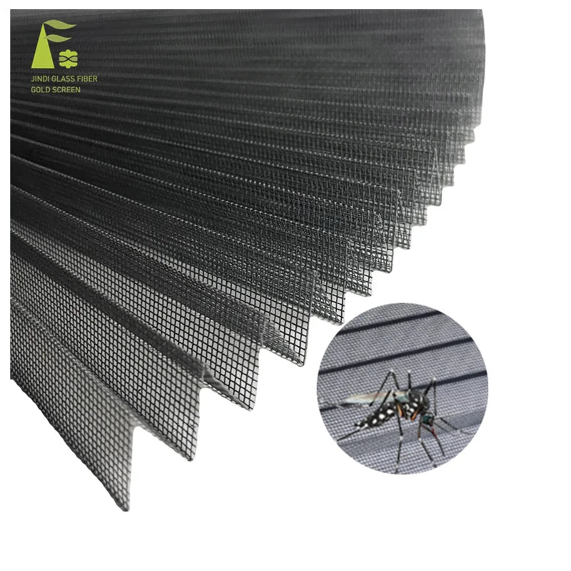 JINDI Modern Design Easy Install Pleated Mesh Plisse Mosquito Net