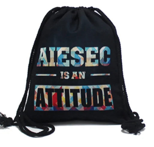 Eco Friendly Sports Custom Logo Printing Travel Bag Pack Natural Organic Cotton Canvas Drawstring Backpack Bag with Custom Lo