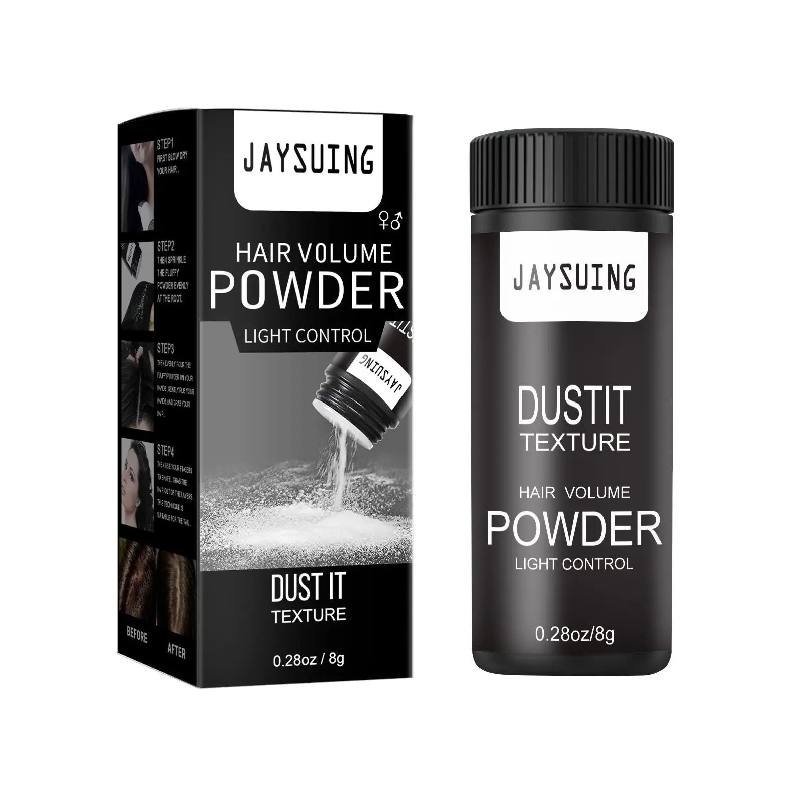 Wholesale Jaysuing Light Control Hair Volume Powder Hair Building Fiber Hair Fluffy Setting Powder