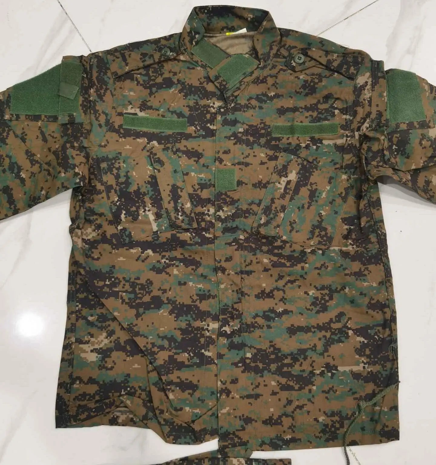 Quickly Shipping ACU TC6535 Outdoor Flying Suit Hunting Suits With Leaf Camouflage T-shirt and Trouser Uniform